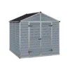 8x8ft Palram SkyLight Dark Grey Apex Shed 1 8x8ft Palram SkyLight Dark Grey Apex Shed -Westland Shop 12806784 3584831962230676