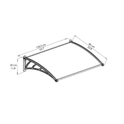 Palram - Canopia Canopy Neo 1350 Grey Twinwall -Westland Shop 12807312 1234833218003766