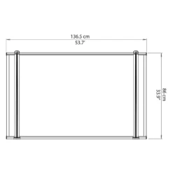 Palram - Canopia Canopy Neo 1350 Grey Twinwall -Westland Shop 12807312 1254833218227989