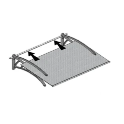 Palram - Canopia Canopy Neo 1350 Grey Twinwall -Westland Shop 12807312 7564833218054742