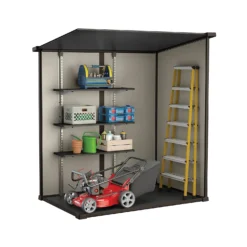 Keter Manor 6 X 4ft Outdoor Garden Pent Storage Shed - Beige/Brown -Westland Shop 12808002 1285036177117919