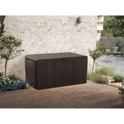 Keter Marvel Plus Outdoor Garden Storage Box 270L - Brown -Westland Shop 12808515 1794900060806534