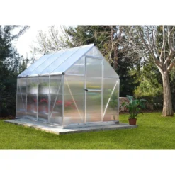 Palram 6 X 8ft Canopia Mythos Greenhouse - Silver -Westland Shop 12810591 1044833169263306