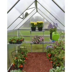 Palram 6 X 8ft Canopia Mythos Greenhouse - Silver -Westland Shop 12810591 7504833169546098