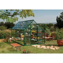 Palram 6 X 10ft Canopia Harmony Greenhouse - Green -Westland Shop 12810721 2184832988505077