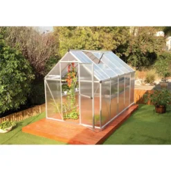 Palram 6 X 10ft Canopia Mythos Greenhouse - Silver -Westland Shop 12810855 1744833196062732