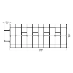Palram 8 X 20ft Canopia Grand Gardener Greenhouse - Green -Westland Shop 12810865 3834833196591629