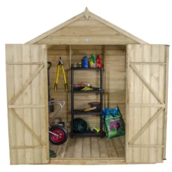 7x5ft Forest Natural Timber Overlap Apex Pressure Treated Wooden Shed 16 7x5ft Forest Natural Timber Overlap Apex Pressure Treated Wooden Shed -Westland Shop 12810891 1774833194485833