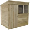 7x5ft Forest Natural Timber Overlap Pent Pressure Treated Wooden Shed -Westland Shop 12810896 9964831947553803