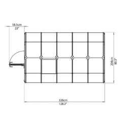 Palram 6 X 10ft Canopia Eco Grow Greenhouse - Green -Westland Shop 12810957 5154833194805552