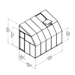 Palram 6 X 10 Ft Canopia Clear Sun Room -Westland Shop 12810964 9044833201292347