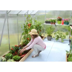 Palram 8 X 12ft Canopia Essence Greenhouse - Silver 17 Palram 8 X 12ft Canopia Essence Greenhouse - Silver -Westland Shop 12810970 1964833196432233