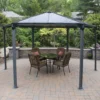 Palram - Canopia Monaco Hexagonal Garden Gazebo Grey 2 Palram - Canopia Monaco Hexagonal Garden Gazebo Grey -Westland Shop 12810973 1864924172689461