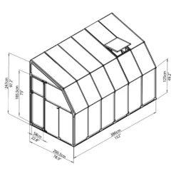 Palram 6 X 12ft Clear Canopia Sun Room -Westland Shop 12810974 2064833202557891