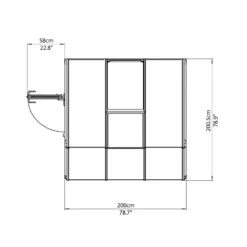 Palram 6 X 6ft ClearCanopia Sun Room -Westland Shop 12810975 4554833202361058