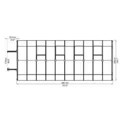 Palram 8 X 20ft Canopia Hobby Gardener Greenhouse - Green -Westland Shop 12811079 2154833197846172