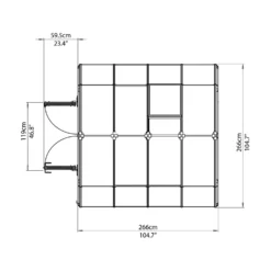 Palram 8X8Canopia Hobby Gardener Greenhouse - Green -Westland Shop 12811083 2024833196508433