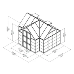 Palram - Canopia Victory Orangery Garden Chalet 21 Palram - Canopia Victory Orangery Garden Chalet -Westland Shop 12811090 1464833201783420