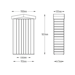 Forest Garden Wooden Tall Shiplap Apex Garden Store -Westland Shop 12814365 7734832985423567