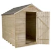 8x6ft Forest Wooden Overlap Pressure Treated Apex Shed -incl. Installation -Westland Shop 12814915 1444845696297639