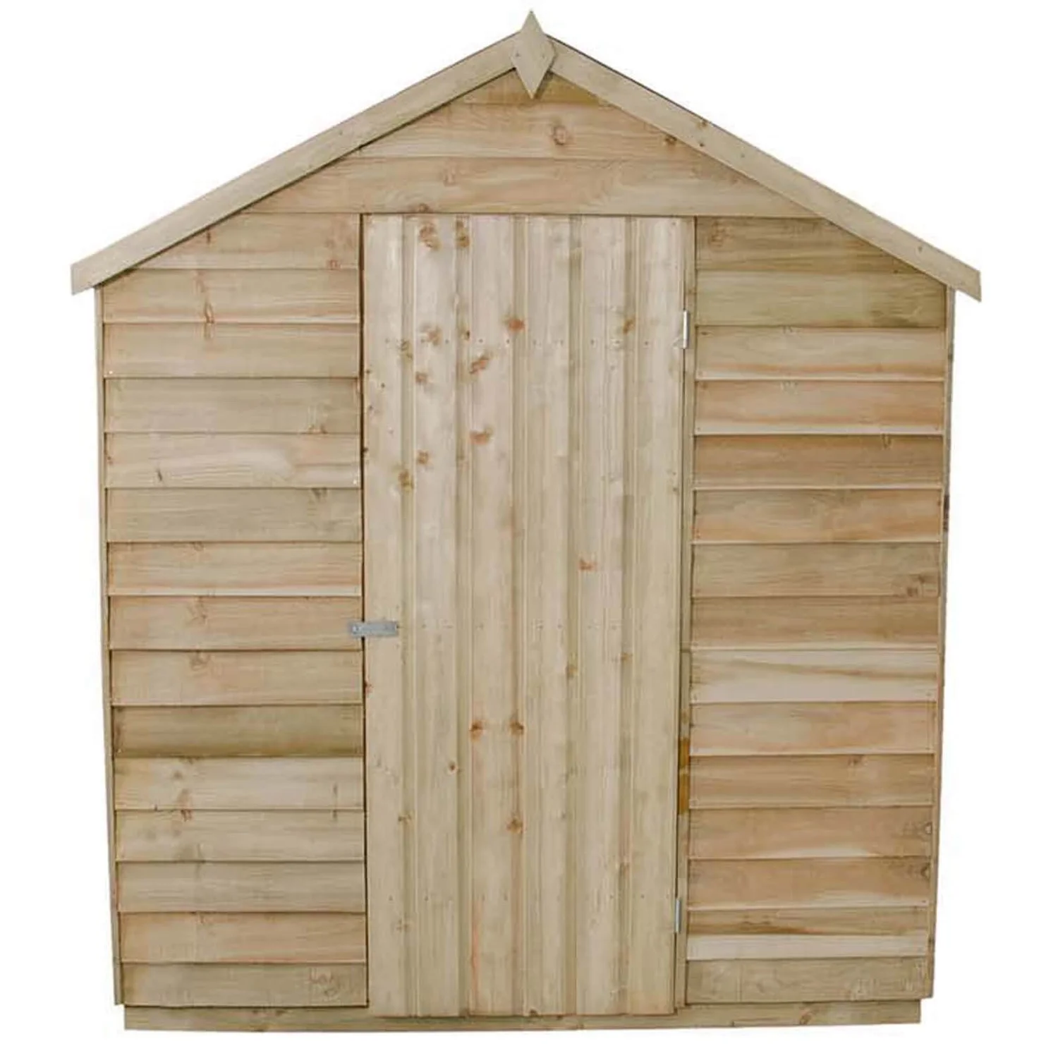 8x6ft Forest Wooden Overlap Pressure Treated Apex Shed -incl. Installation 7 8x6ft Forest Wooden Overlap Pressure Treated Apex Shed -incl. Installation - Image 5