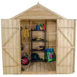 7x5ft Forest Wooden Overlap Pressure Treated Apex Shed -incl. Installation -Westland Shop 12814918 1484845696610464