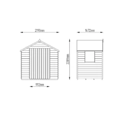 7x5ft Forest Wooden Overlap Pressure Treated Apex Shed -incl. Installation -Westland Shop 12814918 6994845696754428