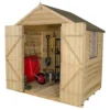 7x5ft Forest Wooden Overlap Pressure Treated Apex Shed -incl. Installation -Westland Shop 12814918 7974845696531876