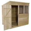 7x5ft Forest Wooden Overlap Pressure Treated Pent Shed -incl. Installation -Westland Shop 12815049 1294845698017008