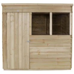 7x5ft Forest Wooden Overlap Pressure Treated Pent Shed -incl. Installation -Westland Shop 12815049 3134845698090337