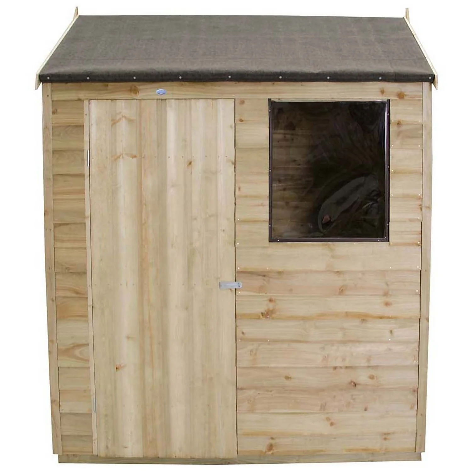 6x4ft Forest Wooden Overlap Pressure Treated Reverse Apex Shed -incl. Installation 7 6x4ft Forest Wooden Overlap Pressure Treated Reverse Apex Shed -incl. Installation - Image 5