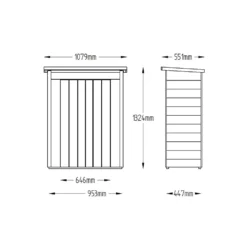 Forest (Installation Included) Wooden Pentagonal Garden Store -Westland Shop 12815192 1924833198820263