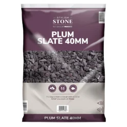 Stylish Stone Plum Slate 40mm - Large Pack - 19kg -Westland Shop 12815204 5194902949043271