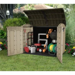 Keter Store It Out Ultra Outdoor Garden Storage Shed - Beige & Brown - 2000L -Westland Shop 12815621 2154833203715627