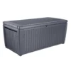 Keter Sumatra Rattan Effect Outdoor Garden Storage Box 511L - Anthracite -Westland Shop 12815762 1164845691783143