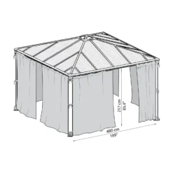 Palram Canopia Palermo 4300 Curtain Set -Westland Shop 12817223 1404833199163325