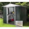 Yardmaster 6x8ft Hercules Deluxe Apex Metal Shed With Floor Frame -Westland Shop 12817650 6594924202470242