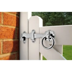 None Ring Gate Latch - 15.2cm, Zinc -Westland Shop 12818514 1544832981321910