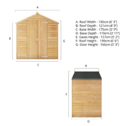 Mercia 4 X 6ft Overlap Apex Windowless Wooden Shed -Westland Shop 12819787 1545023716604611