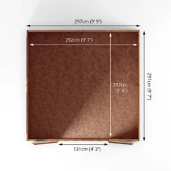 Mercia 10x10ft Overlap Apex Wooden Shed -Westland Shop 12819790 6575047801271394