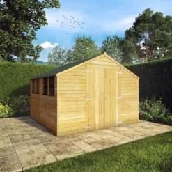 Mercia 10x10ft Overlap Apex Wooden Shed -Westland Shop 12819790 8775047800671172