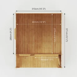 Mercia 3.3 X 3.7m Sherwood Log Cabin 21 Mercia 3.3 X 3.7m Sherwood Log Cabin -Westland Shop 12820083 1605023718573223