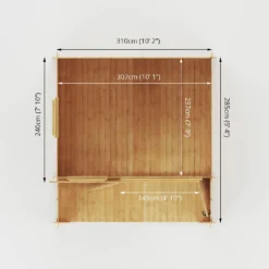 Mercia 3.3m X 3.4m Sherwood 19mm Cabin -Westland Shop 12820085 1905023718583261