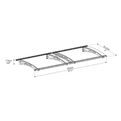 Palram - Canopia Canopy Aquila 3000 Grey Clear 15 Palram - Canopia Canopy Aquila 3000 Grey Clear -Westland Shop 12821841 5654833200018391