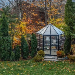 Palram 8ft Canopia Oasis Hexagonal Greenhouse - Grey