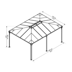 Palram - Canopia Martinique 5000 Garden Gazebo Grey Bronze 13 Palram - Canopia Martinique 5000 Garden Gazebo Grey Bronze -Westland Shop 12821926 9144924165003794