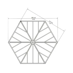 Palram - Canopia Garda Garden Conservatory Grey Bronze -Westland Shop 12821929 9234833172727193
