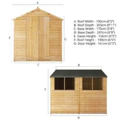 Mercia 10 X 6ft Overlap Apex Shed - Incl. Installation -Westland Shop 12822308 5655051417286465