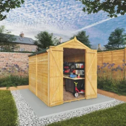Mercia 8 X 6ft Overlap Double Door Apex Windowless Shed -Westland Shop 12822431 1075033256093438