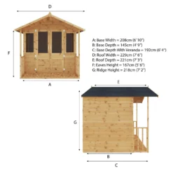 Mercia 7 X 7ft Traditional Summerhouse -Westland Shop 12822446 1964988925922269